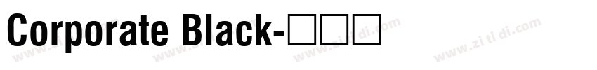 Corporate Black字体转换